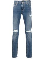 Dolce & Gabbana jean skinny à effet usé - Bleu - thumbnail