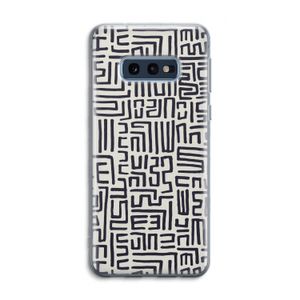 Moroccan Print: Samsung Galaxy S10e Transparant Hoesje
