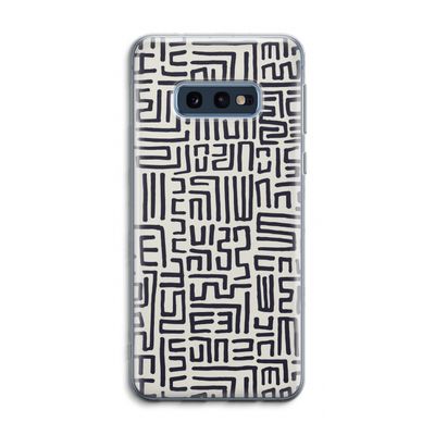 Moroccan Print: Samsung Galaxy S10e Transparant Hoesje