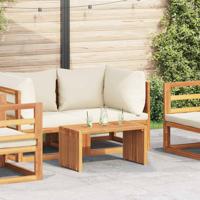 Tuin Bijzettafel Bruin 70 x 37.5 x 35.5 cm Massief teakhout