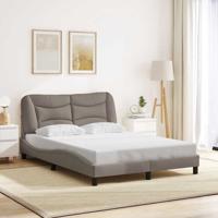 Bedframe zonder matras "Hvar" stof taupe 140x190 cm