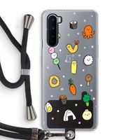 Happy bento friends: OnePlus Nord Transparant Hoesje met koord