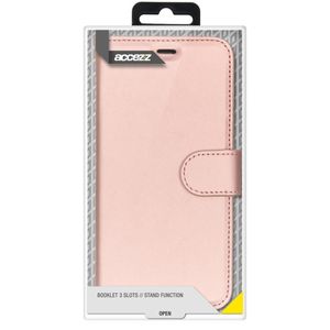 Accezz Wallet Case voor Apple iPhone 14 Pro Max Telefoonhoesje Roze