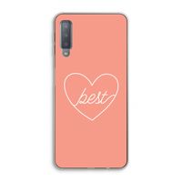 Best heart: Samsung Galaxy A7 (2018) Transparant Hoesje
