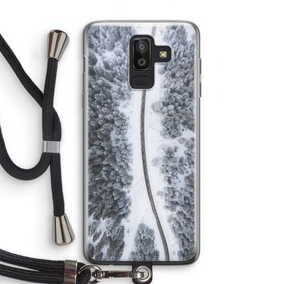 Snøfall: Samsung Galaxy J8 (2018) Transparant Hoesje met koord