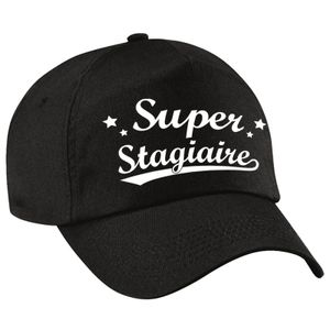 Super stagiaire cadeau pet /cap zwart voor dames