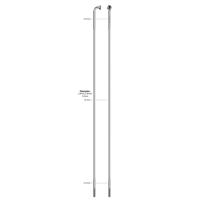Sapim spaak 14-292l race rvs zonder nippel (100st)