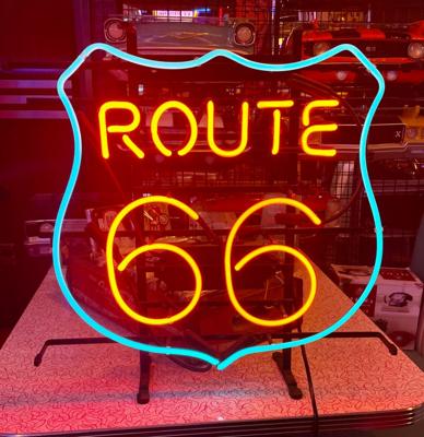 Neon Route 66 55 x 57 cm