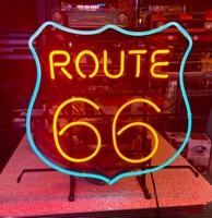 Neon Route 66 55 x 57 cm