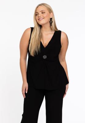 Yoek Top | Zwart | Maat 50/52