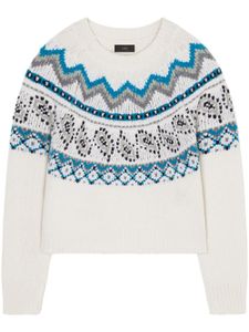 Alanui pull Antarctic en jacquard - Blanc