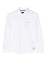 Tommy Hilfiger Junior chemise en coton - Blanc