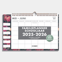 Omslag Familieplanner 2025-2026 6 personen