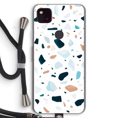 Terrazzo N°13: Pixel 4a 5G Transparant Hoesje met koord
