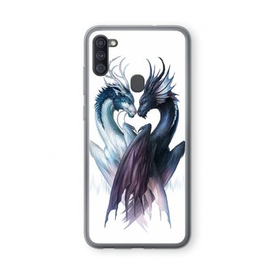 Yin Yang Dragons: Samsung Galaxy A11 Transparant Hoesje