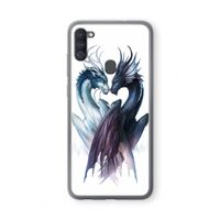Yin Yang Dragons: Samsung Galaxy A11 Transparant Hoesje