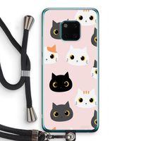 Katten: Huawei Mate 20 Pro Transparant Hoesje met koord