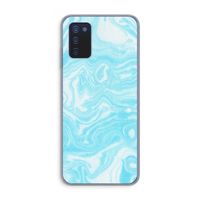 Waterverf blauw: Samsung Galaxy A03s Transparant Hoesje Waterverf blauw: Samsung Galaxy A03s Transparant Hoesje