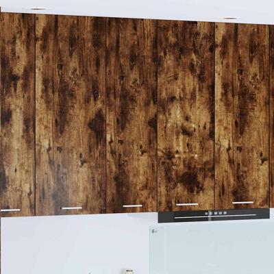 Hangkast Riga Gerookt eiken 30 x 31 x 100 cm Bewerkt hout Hangkast Riga Gerookt eiken 30 x 31 x 100 cm Bewerkt hout