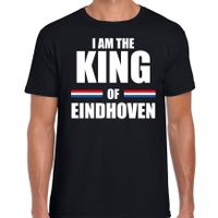 Koningsdag t-shirt I am the King of Eindhoven zwart voor heren