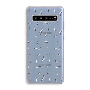 Hipster stripes: Samsung Galaxy S10 5G Transparant Hoesje