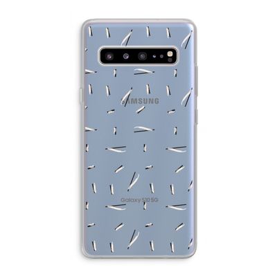 Hipster stripes: Samsung Galaxy S10 5G Transparant Hoesje