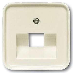 Enzo Plaat tbv. 1v datacontactdoos creme Busch Jaeger - 4692185