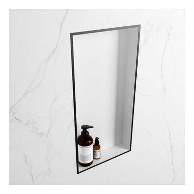 Wandnis Solid Surface Easy | In- en opbouw | 30x60x8 cm | 1 vak | Urban/Talc