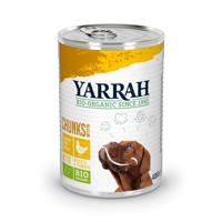 Yarrah Dog Brokjes Saus Kip 405gr (LET OP THT: 6-2024)