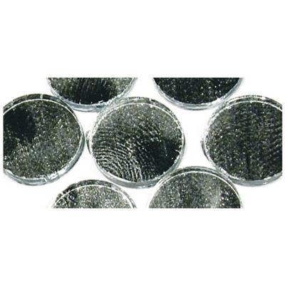 Rayher Mozaiek steentjes - 60x - zilver - zelfklevend - 1.5 cm