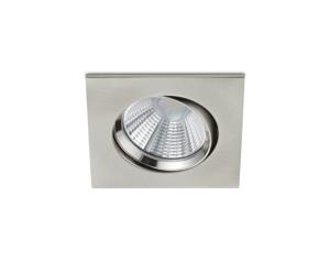 Trio Led inbouwspot Pamir Square 5,5w - 3000K - 8,5cm metaalgrijs 650410107