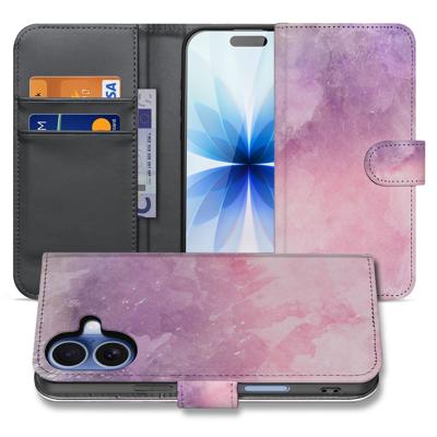 Book Case iPhone 17 | Pink Purple Paint