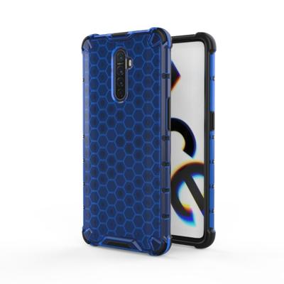 Voor oppo Reno ACE schokbestendige honingraat PC + TPU case (blauw)