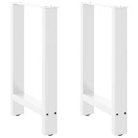 Salontafelpoten 2 st 60x(72-73) cm staal wit