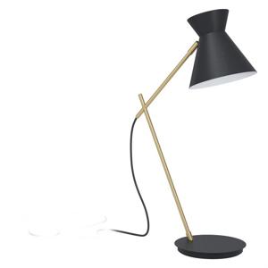 EGLO Amezaga Tafellamp - E27 - 57,5 cm - Zwart, Geelkoper