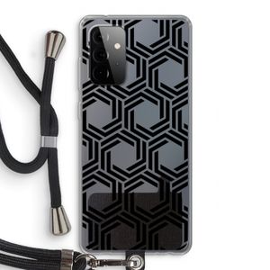 Geometrisch patroon: Samsung Galaxy A72 5G Transparant Hoesje met koord