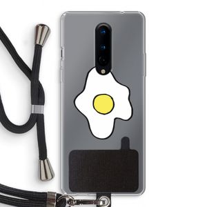 Spiegelei: OnePlus 8 Transparant Hoesje met koord