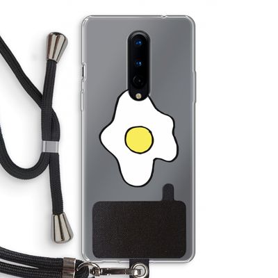 Spiegelei: OnePlus 8 Transparant Hoesje met koord