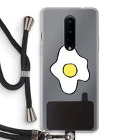 Spiegelei: OnePlus 8 Transparant Hoesje met koord