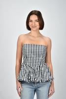 Sage & Ivy top Leona check navy