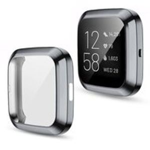 Fitbit Versa 2 Soft TPU case (volledig beschermd) - Grijs