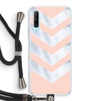 Marmeren pijlen: Huawei P Smart Pro Transparant Hoesje met koord