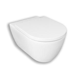 Royal Plaza Primo Toiletset - 35x54cm - hangend - spoelrandloos - diepspoel - met zitting - softclose - quick release - mat wit SW156536/SW800095