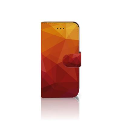 Book Case voor iPhone 7 | 8 | SE (2020) | SE (2022) Polygon Red