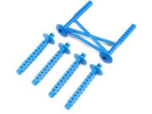 Losi - Rear Body Support and Body Posts Blue: LMT (LOS241051)