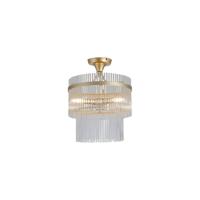 Searchlight PlafondlampLara goud met helder glas - 11300-3GO