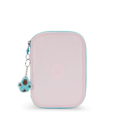Kipling 100 PENS Pencase-Sea Pink Metallic
