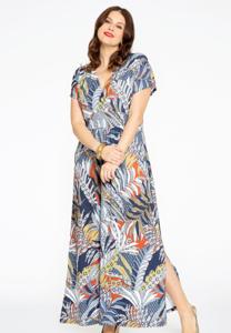 Yoek Maxi-jurk | Blauw | Maat 46/48