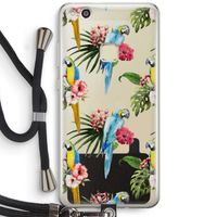Kleurrijke papegaaien: Huawei Ascend P10 Lite Transparant Hoesje met koord