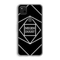 Negenduust geometrisch: Google Pixel 4a Transparant Hoesje
